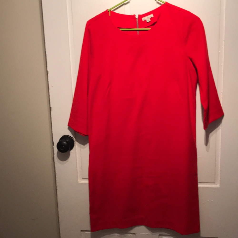 Red GAP dress with zipper detail